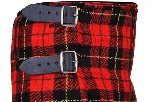Wallace Tartan Kilt - Scottish Men's Kilt 8 Yard Professional Tartan Traditional Highland Dress Tartan Kilt 24" Drop